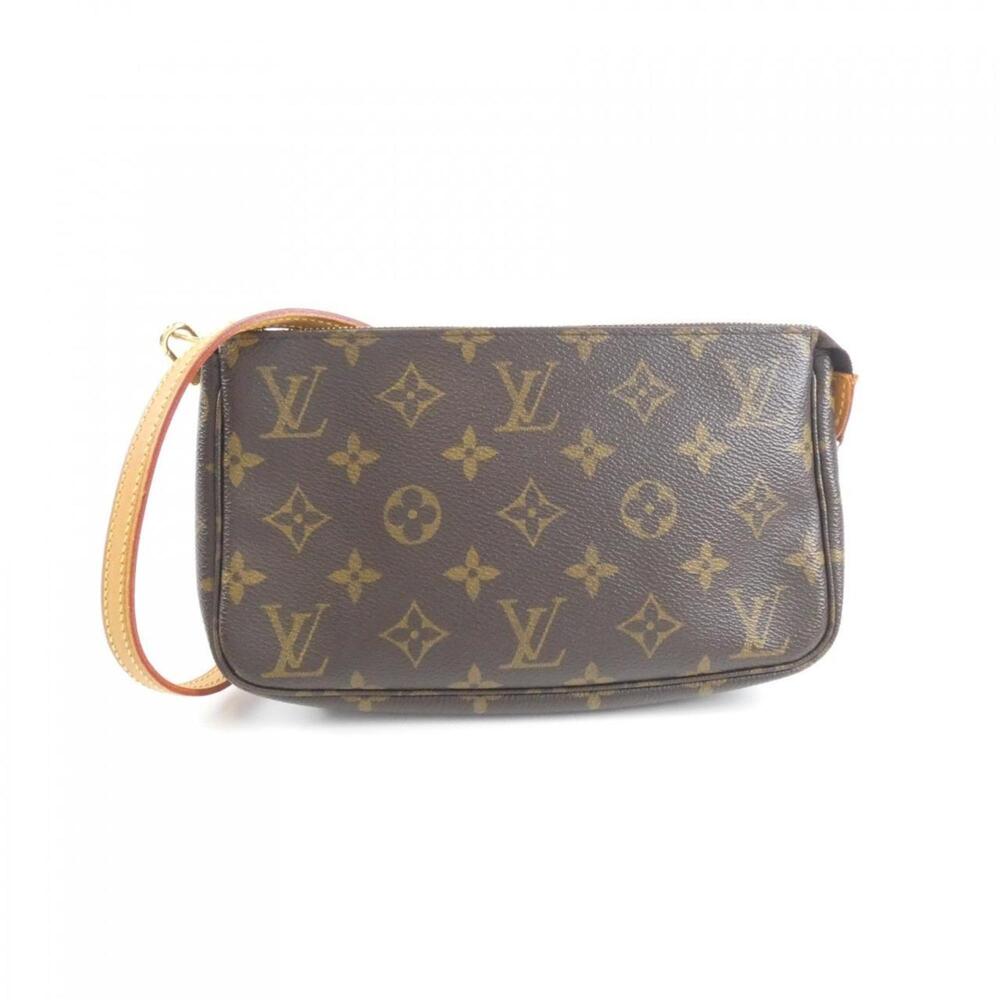 LOUIS VUITTON Brown Monogram Pochette Pouch